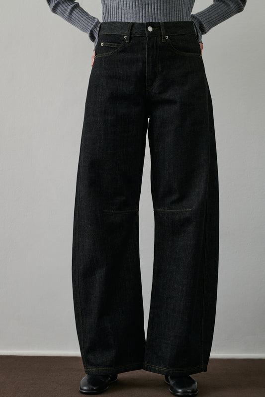 Jean Gaspard - Denim Brut Noir - Coton - Femme