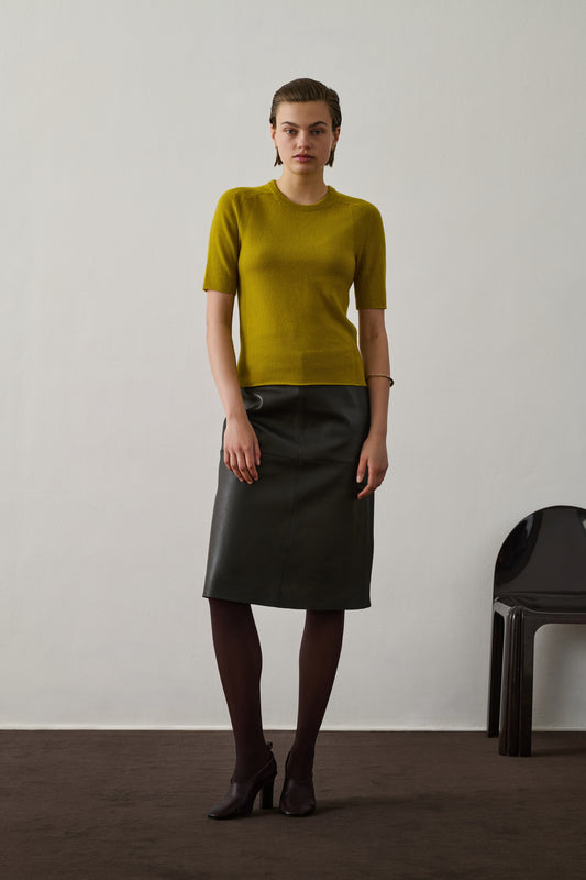 Pull Galanga - Moutarde - Cachemire - Femme