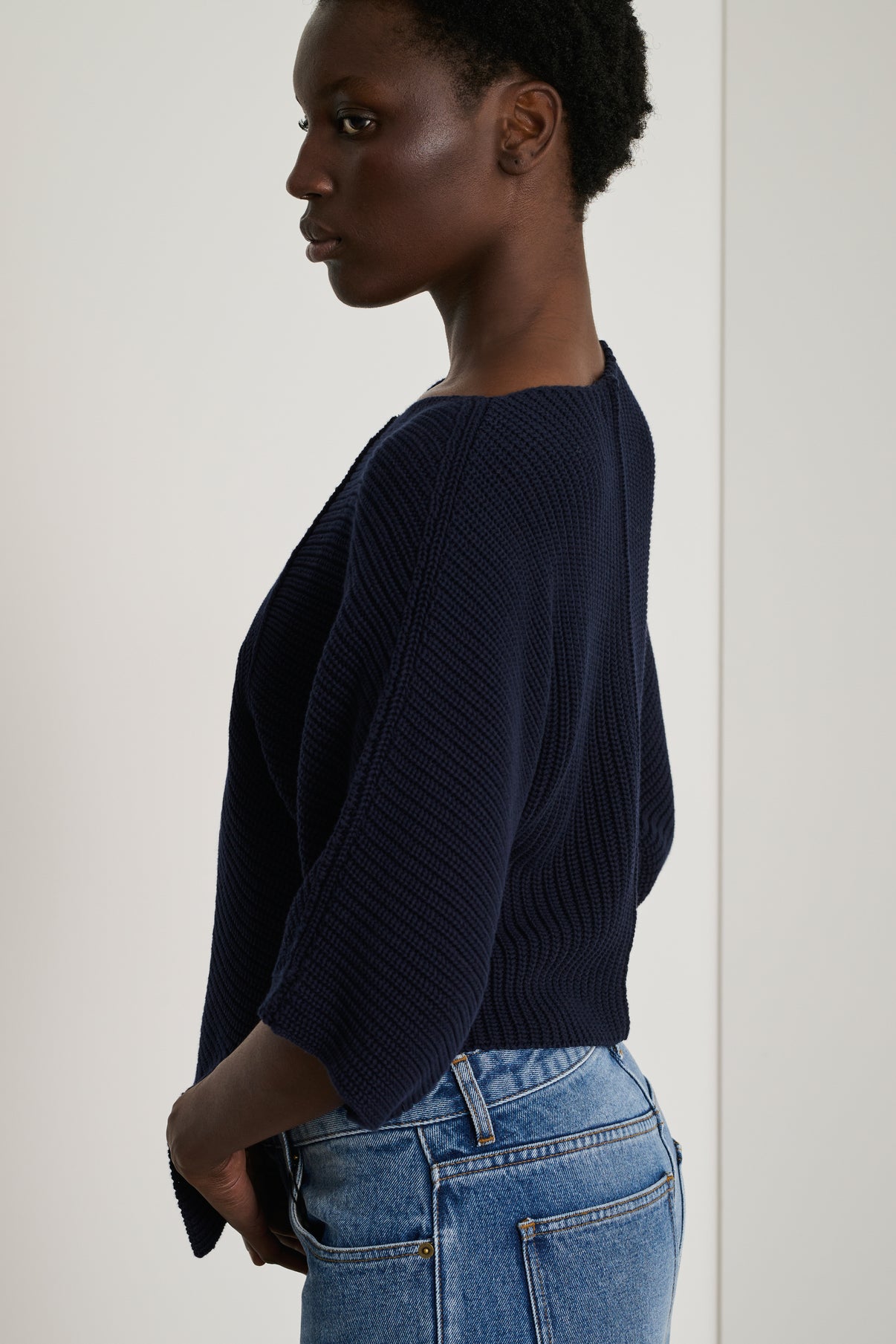 Pull Essaouira - Dark Navy - Coton - Femme vue 3