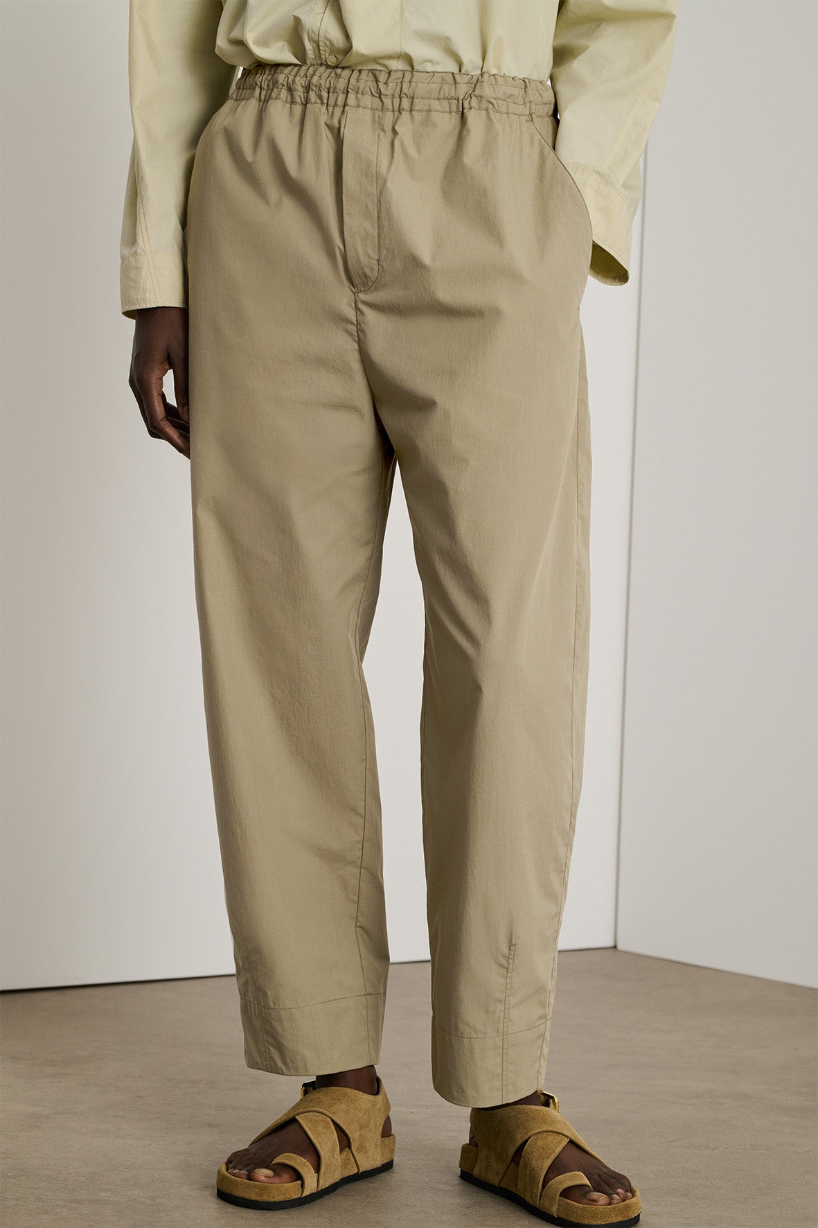 Pantalon Andreas - Argile - Coton - Femme vue 2