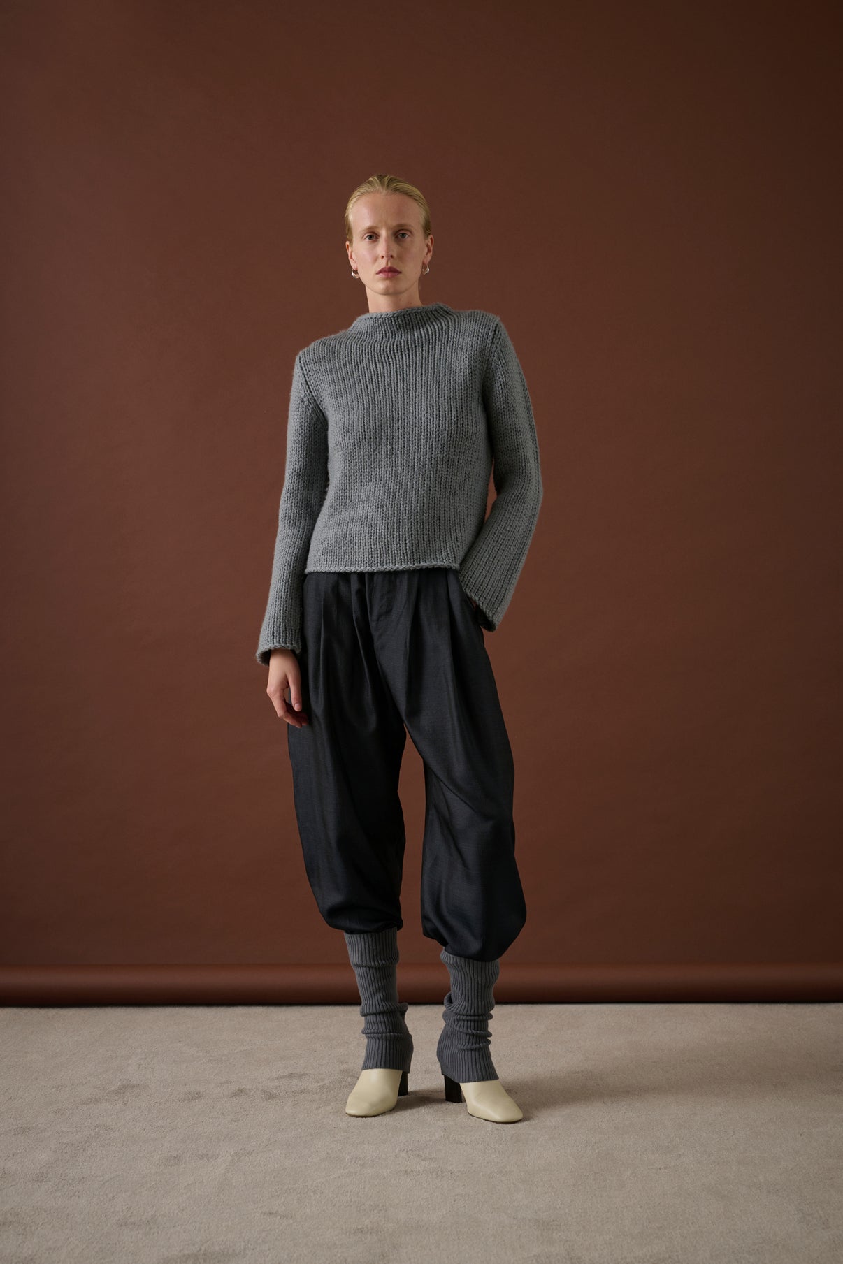 Guêtres Martha - Gris Foncé - Laine - Femme vue 4